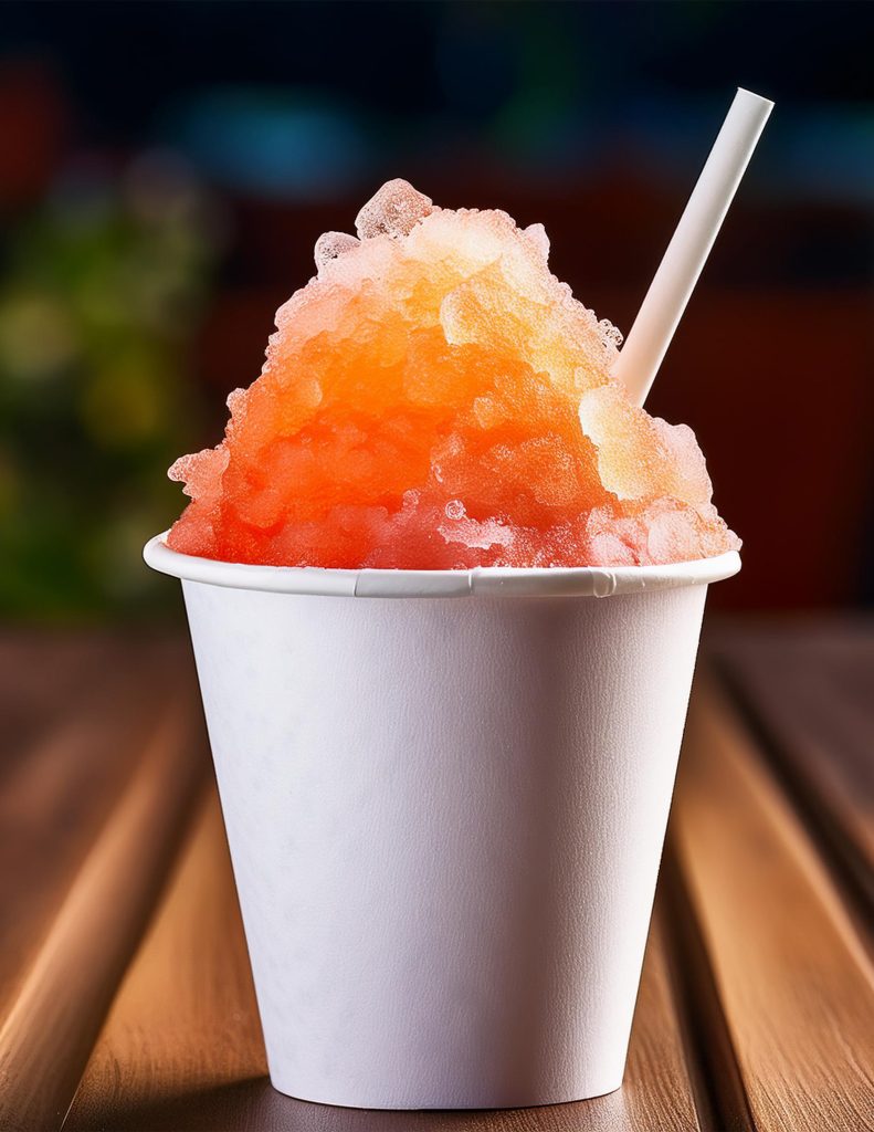 Colorful cotton candy at Fluffy Sweets & Snow in San Fernando Valley.